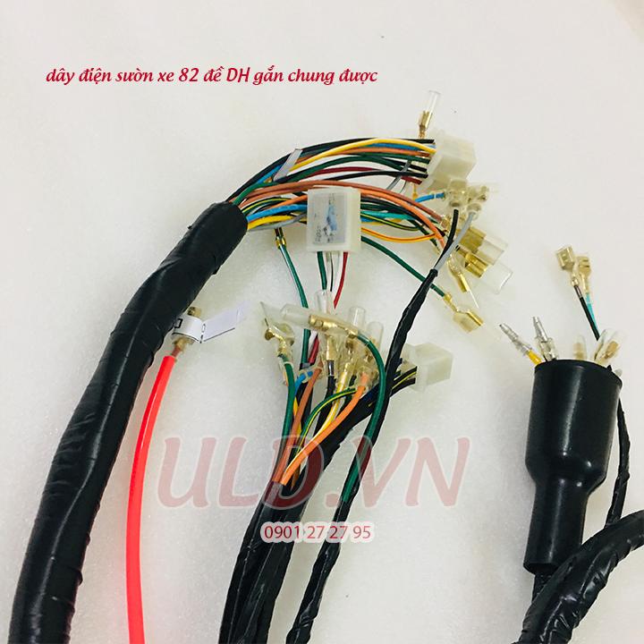 [HCM]dây điện sườn xe 82 đề DH xài chung