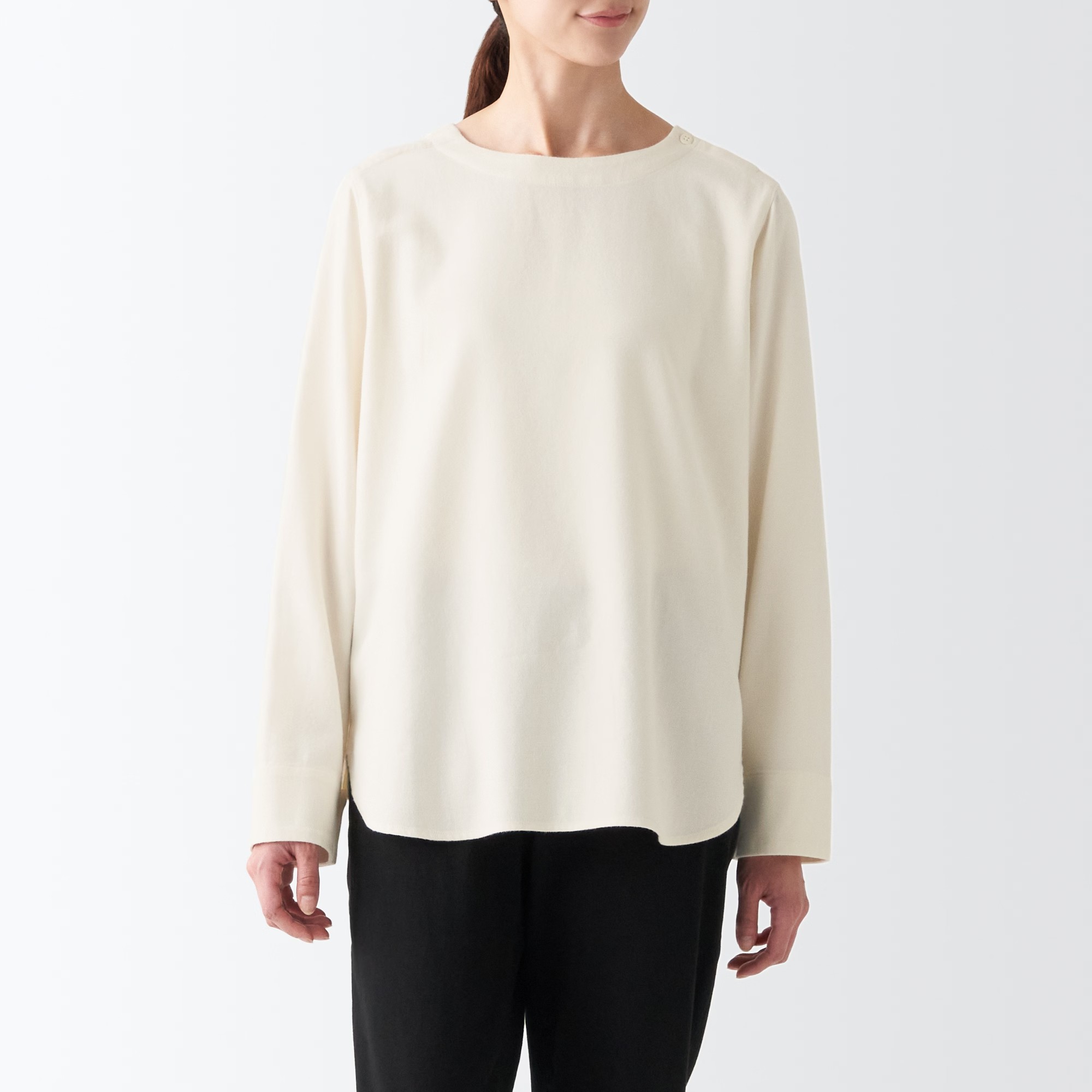 Áo Kiểu Vải Flannel MUJI
