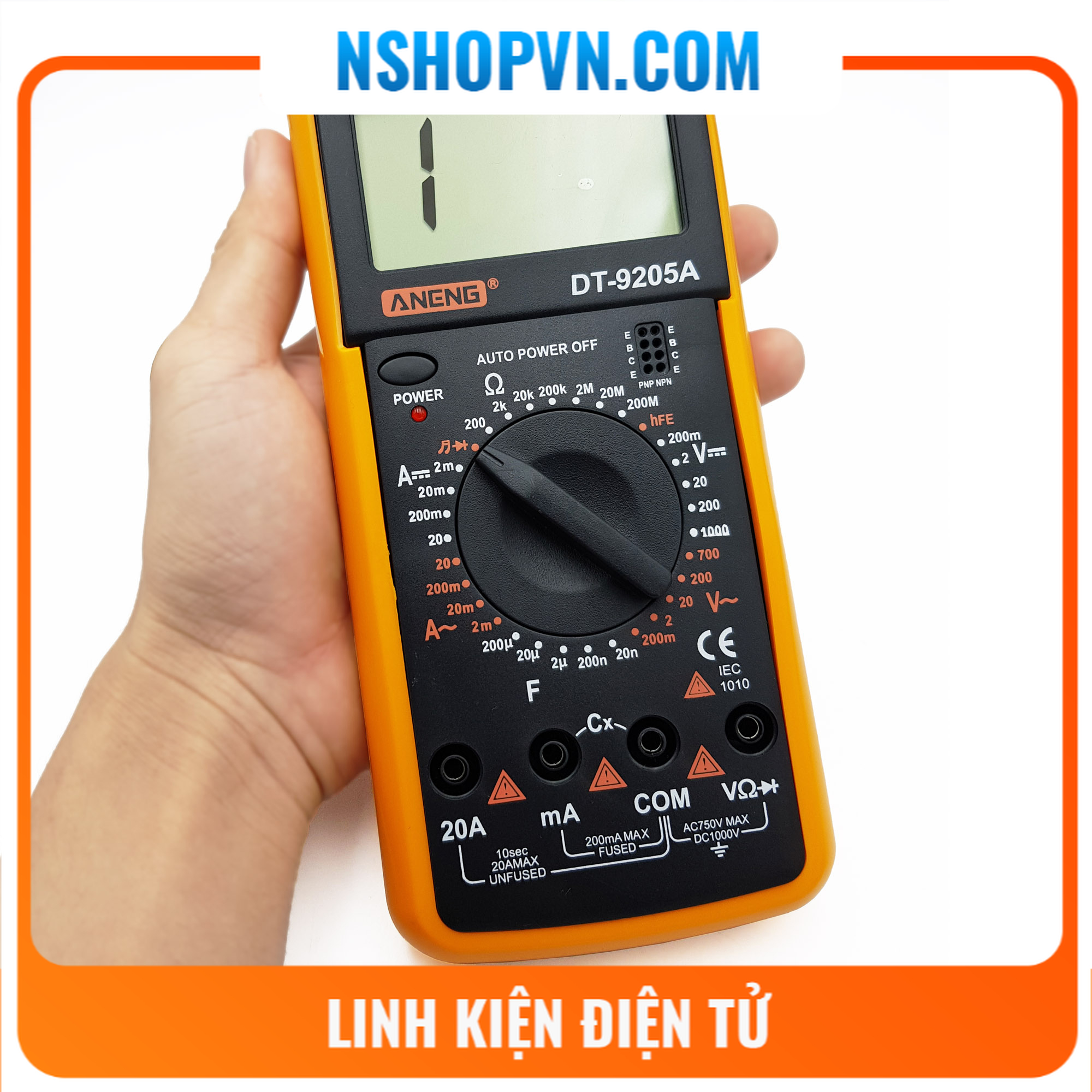 Đồng hồ đo điện dt-9205a