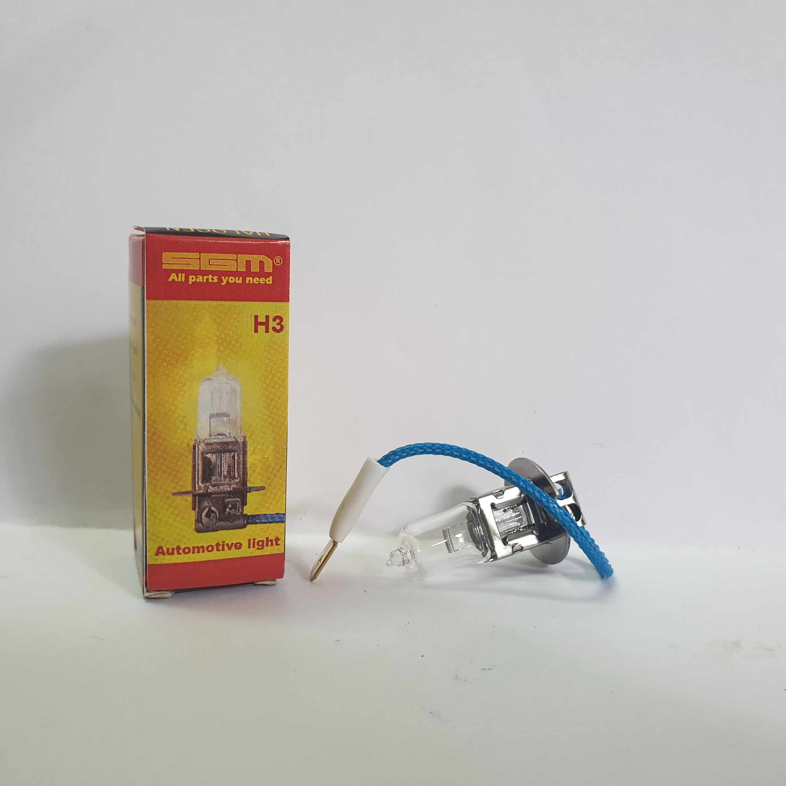 Bóng đèn pha ô tô, xe công trình, xe đào, xe cuốc, xúc lật, xe cơ giới Halogen H3 12V 55W