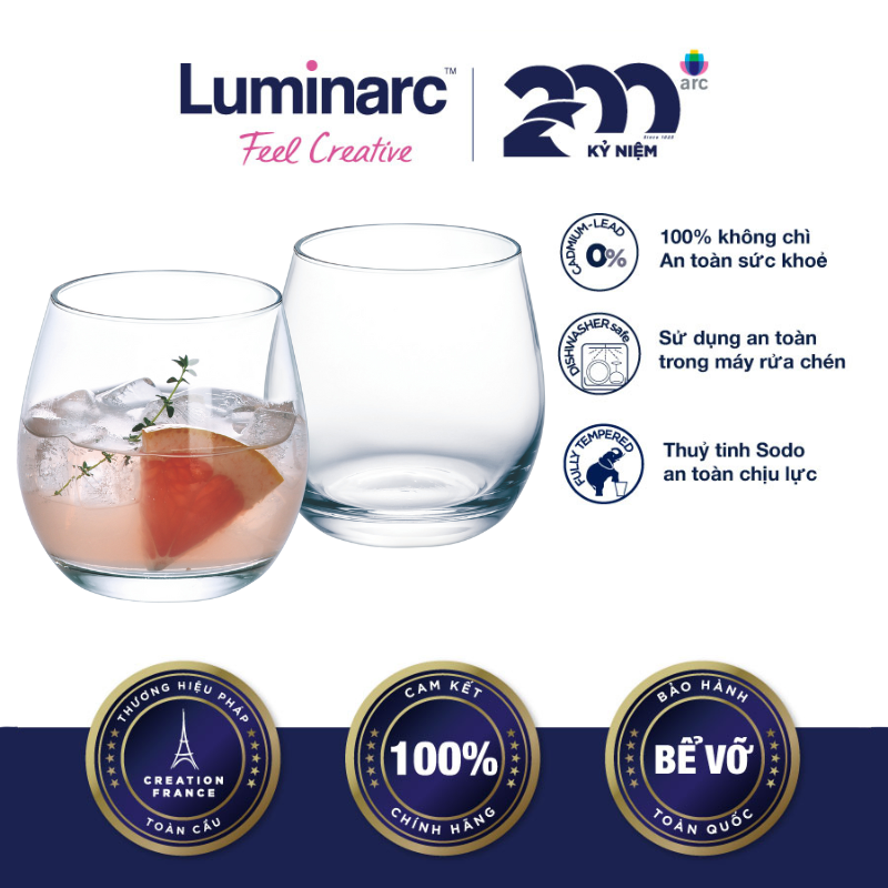 Bộ 6 Ly Thuỷ Tinh Luminarc Maine