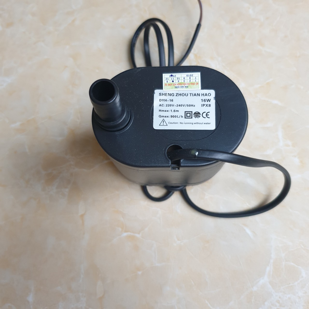Máy bơm nước quạt điều hòa 16w đầu giắc cắm- máy bơm quạt hơi nước 16w cửa hút bên dưới phiên bản nâng cấp