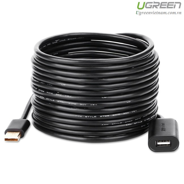Cáp Nối Dài Ugreen USB 2.0 10325 (25m) - Hàng Chính Hãng