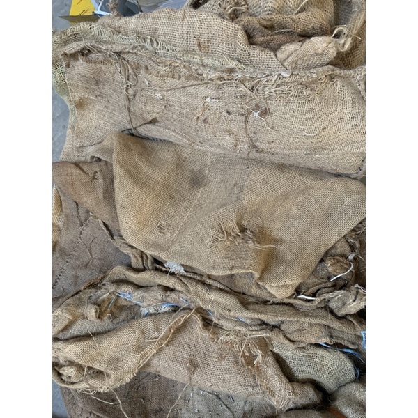 Bao tải đay (bao tải bố) 2 loại (cũ rách dùng cho công trình xây dựng)(loại đẹp không rách dùng nhảy bao, đựng nông sản)