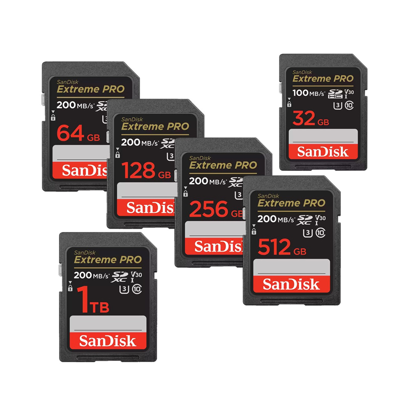 Thẻ nhớ máy ảnh SDXC SanDisk Extreme Pro U3 V30 128GB 200MB/s SDSDXXD-128G-GN4IN (đen) - Nhất Tín Computer
