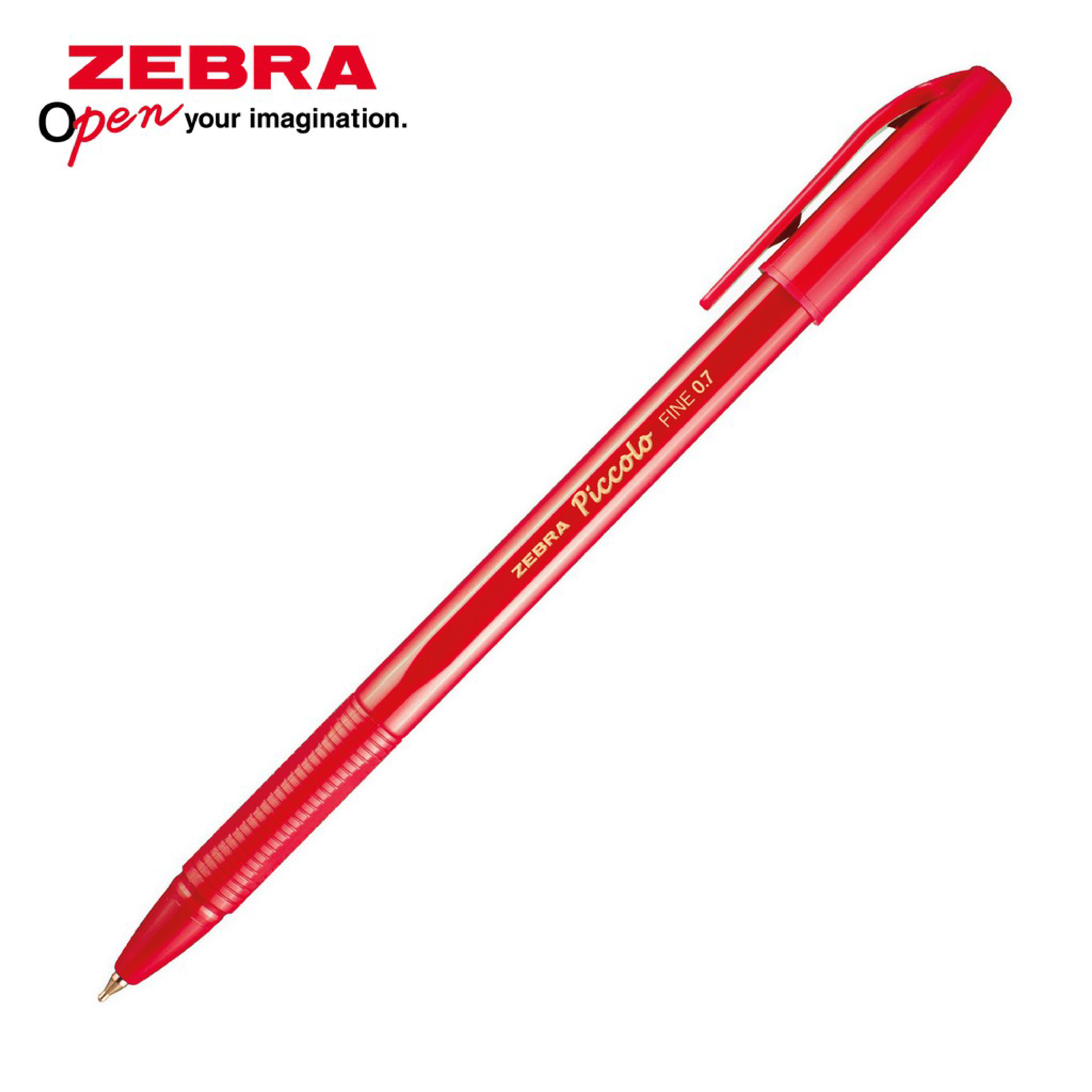 Bút Bi Piccolo Zebra Pen Hộp 12 Cây - Ngòi 0.7mm, Có Nắp Chống Khô, Viết Mực Mịn Trơn, Ra Mực Đều Không Lem, Nhanh Khô, Màu Xanh/Đen/Đỏ, Dùng Học Sinh Văn Phòng - ZEBRA PEN - [Chính Hãng]
