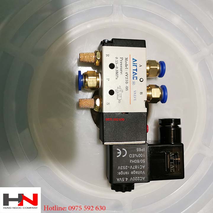 Van điện từ khí nén 4v210-08 điện 220v