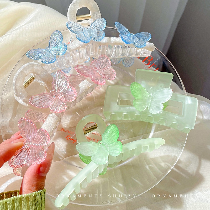 Kẹp Tóc Nơ Bướm Ren Hoa Hàn Quốc Cho Nữ