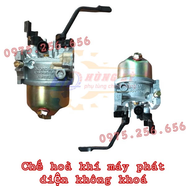 Chế hòa khí máy phát điện không khóa phụ tùng máy nổ phụ tùng Hùng Lỳ