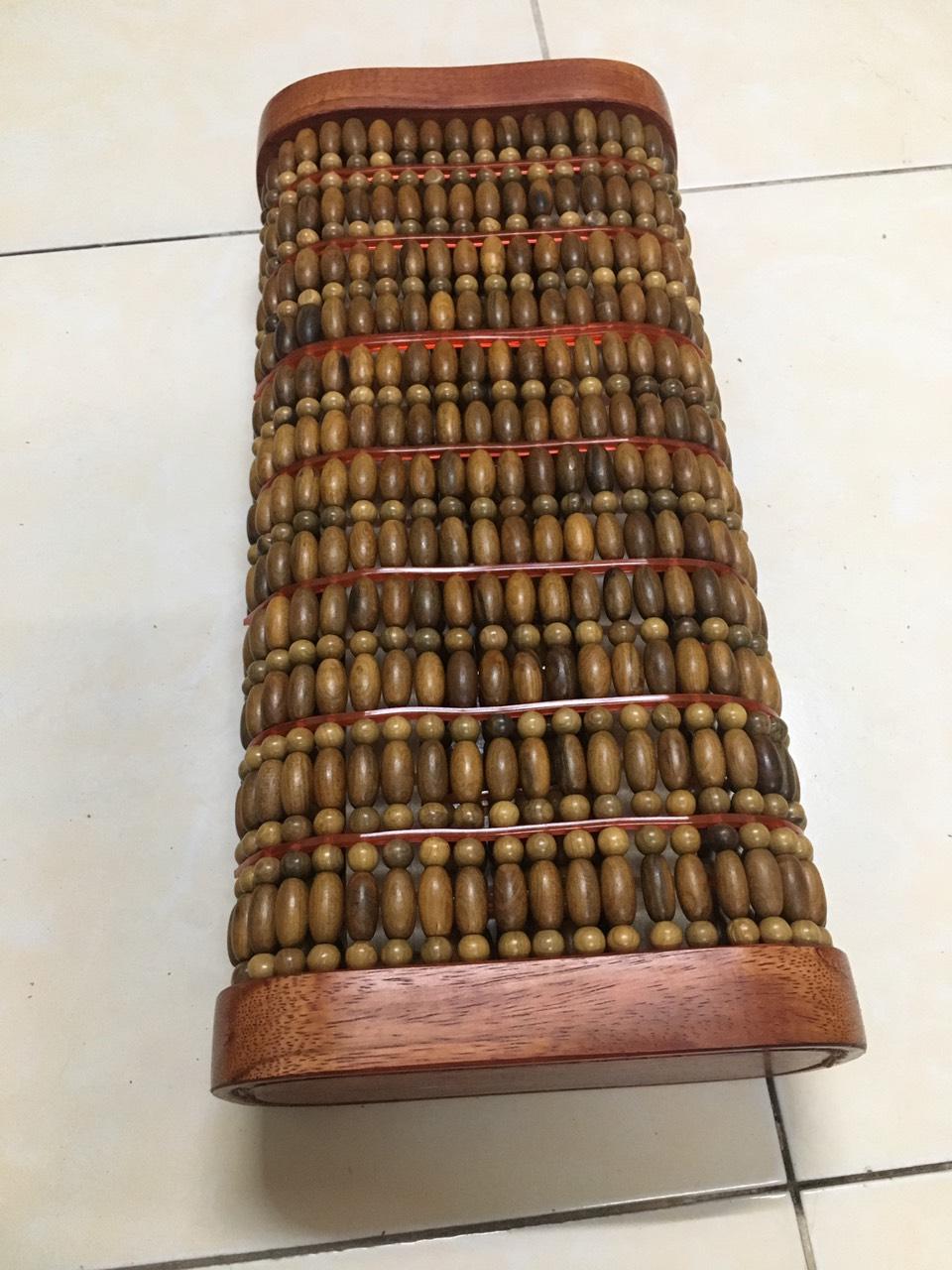 Gối Massage Hạt Gỗ Bách Xanh Cao Cấp - Kích Thước 36cmx18cmx9cm - Mian.vn ( video , hình thật )