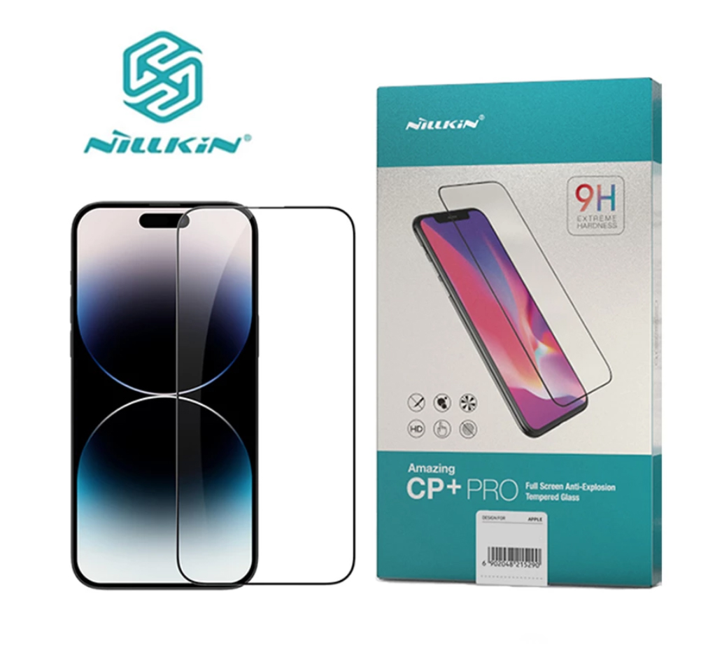 Kính cường lực trong suốt Nillkin CP+PRO Full màn hình cho iPhone 16 16 Plus 16 Pro 16 Pro Max 15 14 13 12