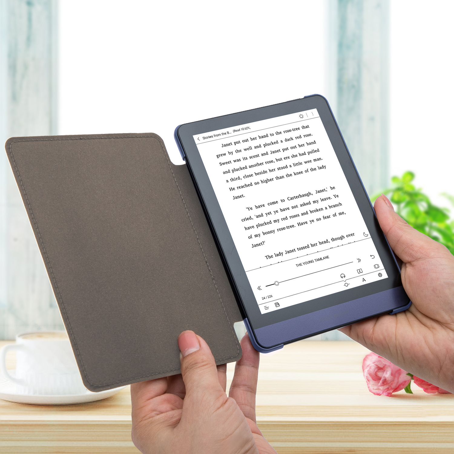Máy đọc sách Meebook M6 + Bao da + Miếng dán màn hình tặng Kho sách của Bibox - Hàng chính hãng