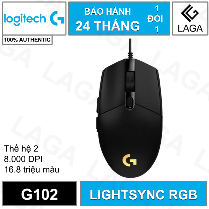 Bảng giá Chuột game Logitech G102 Prodigy RGB LED Gen 1 / Gen 2 - Hãng phân phối chính thức Phong Vũ
