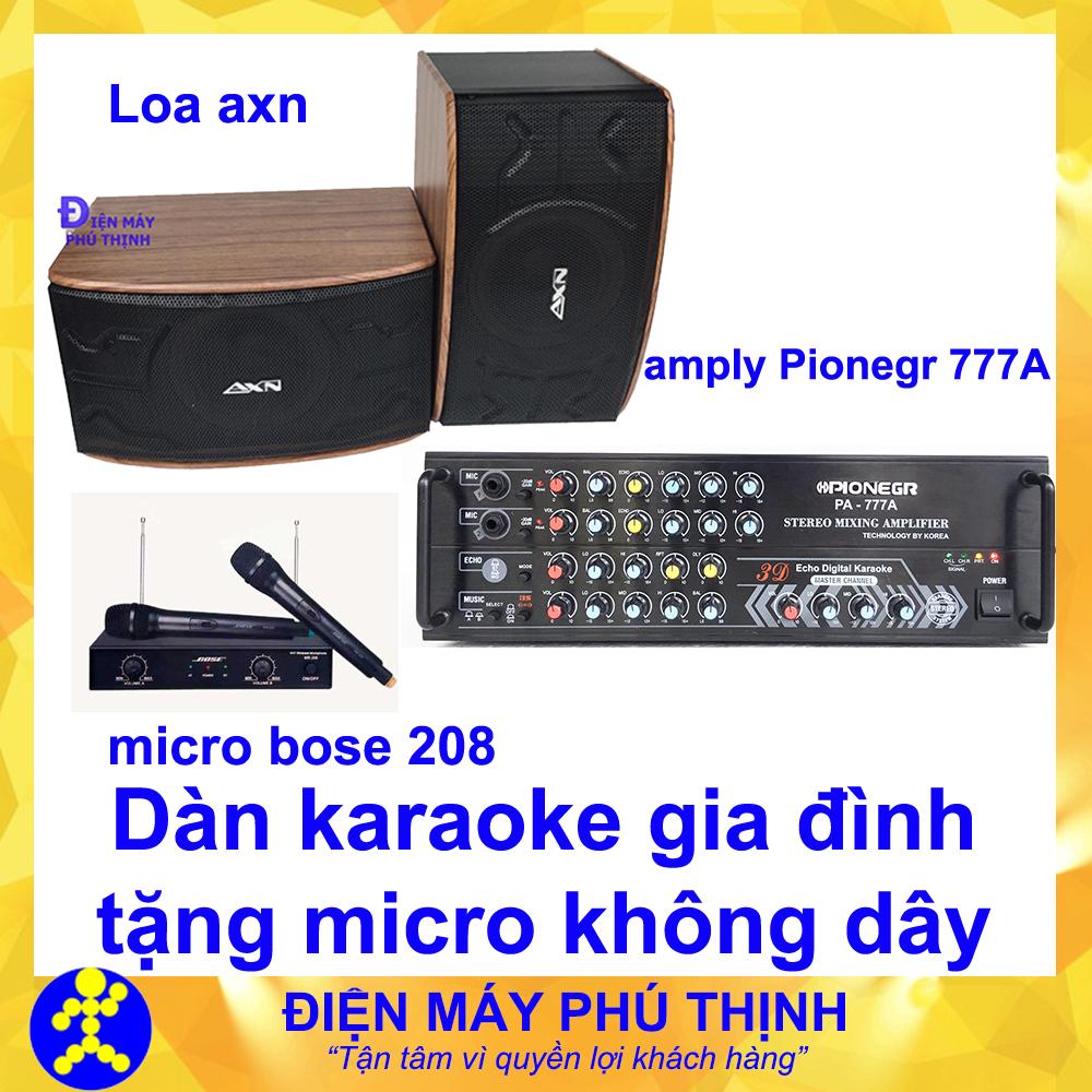 Dàn karaoke gia đình bluetooth kèm micro không dây JZ