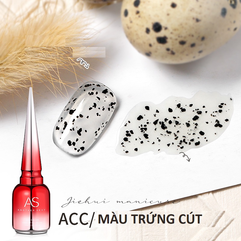 [HCM]Sơn gel AS red - màu trứng cút trong suốt