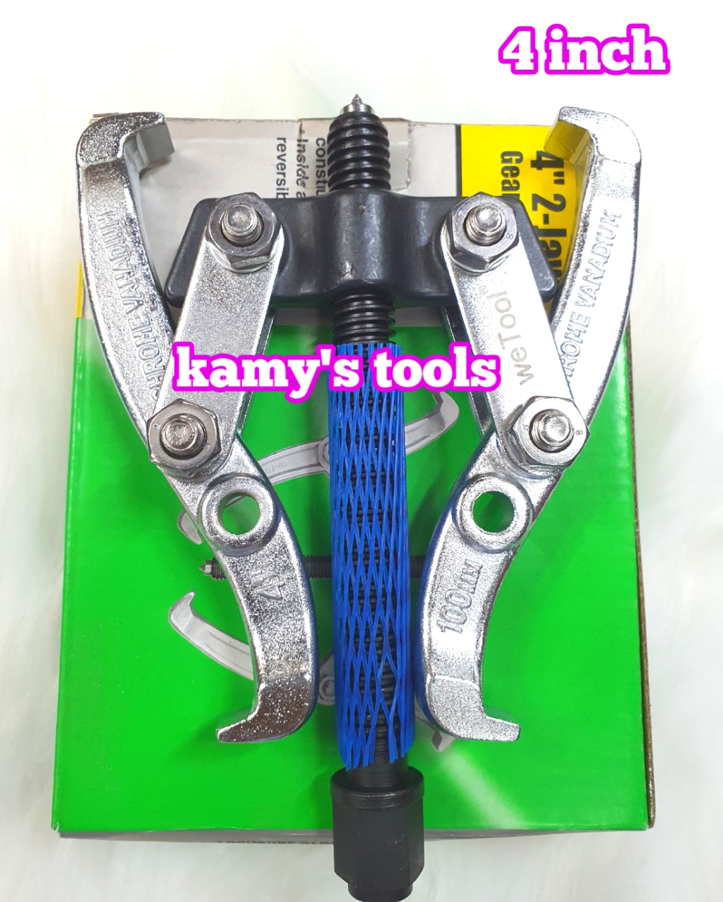 Cảo 2 chấu 3 inch 75mm và 4 inch 100mm Wetools thép Chrome Vanadium cao cấp, vam 2 chấu