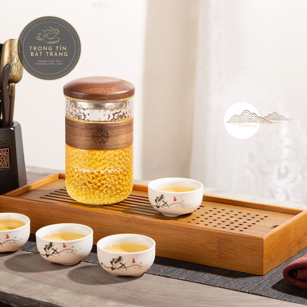 Khay Trà Đạo Chất Liệu Tre Cao Cấp