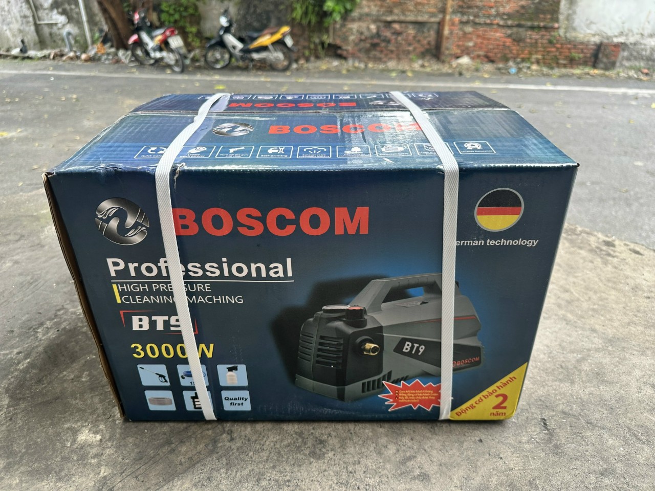 Máy Rửa Xe Chỉnh Áp BOSCOM BT9 3000W