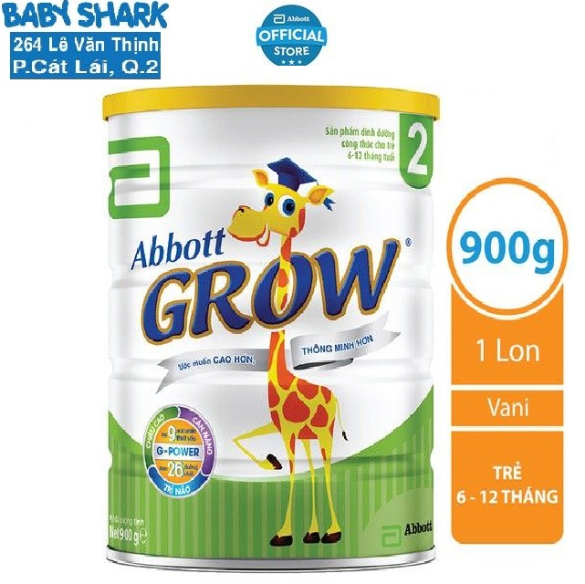 Sữa bột Abbott Grow 2 900g cho bé 6-12 tháng