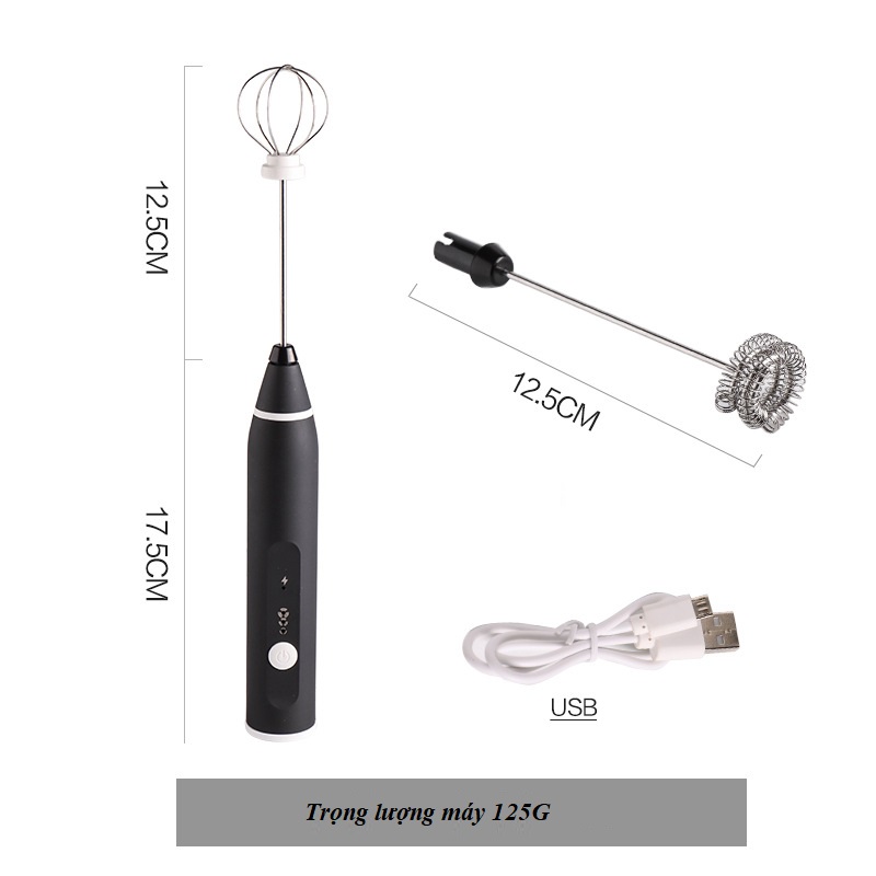 Máy tạo bọt cafe mini (tạo bọt cafe) (đánh bọt, đánh trứng)