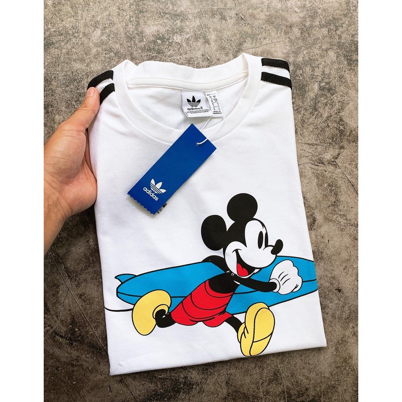 [HCM][Adidas] Áo adidas hình chuột Mickey - White