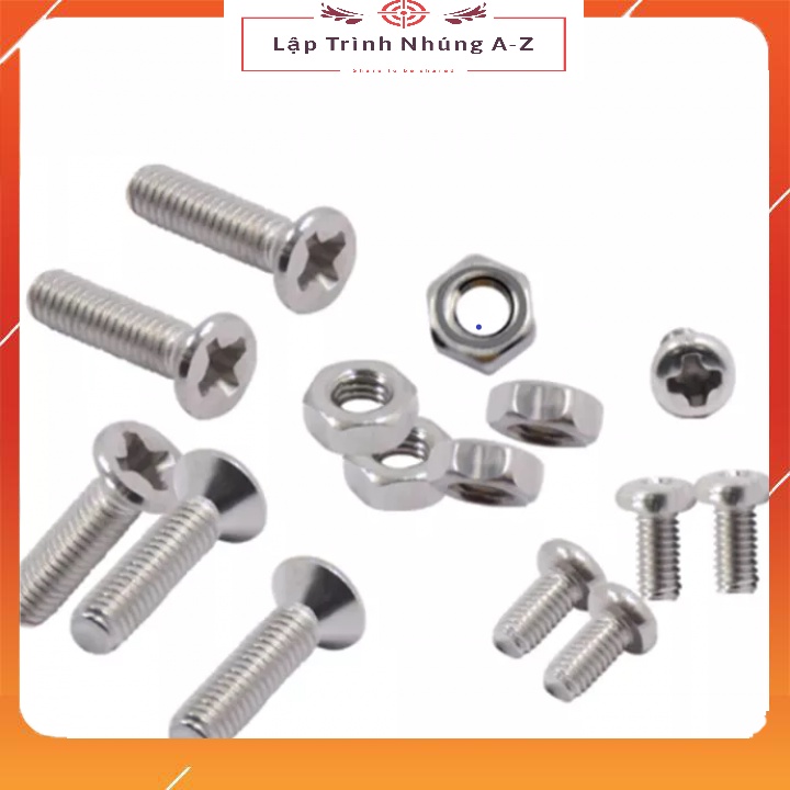 [Lập Trình Nhúng A-Z][G20] Bộ 10 Con Vít / Ốc M3 Nhiều Kích Thước