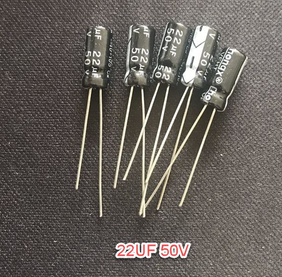 50 con linh kiện tụ hóa 22uf 50v tụ 22uf 50v