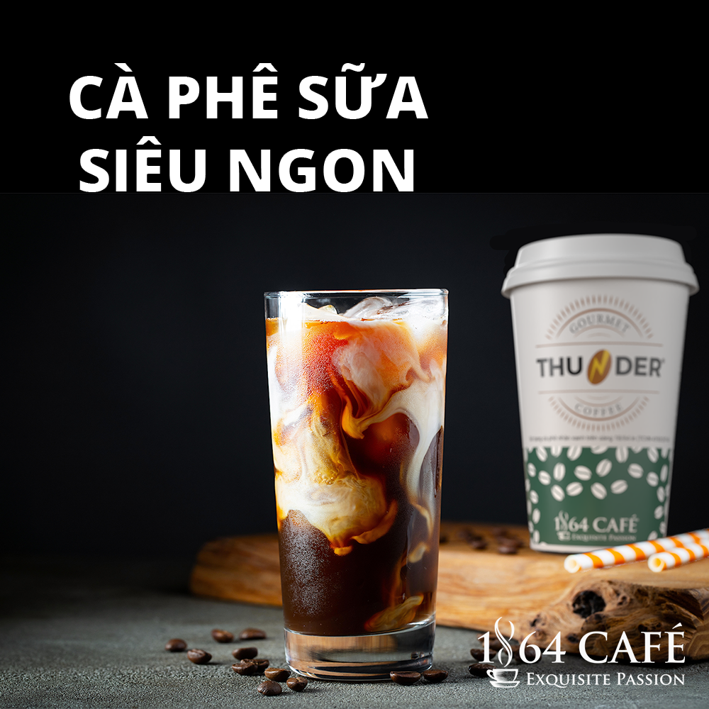 454g Cà Phê Bột Thunder No.2 Pha Phin Gu Việt - 1864 CAFÉ