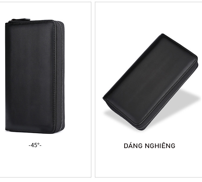 Ví Cầm Tay Nam CT01 Da Bò Tự Nhiên Cao Cấp, Ví Dài Kiểu dáng Sang Trọng nhiều ngăn, Clutch hộp Bảo Hành 01 năm