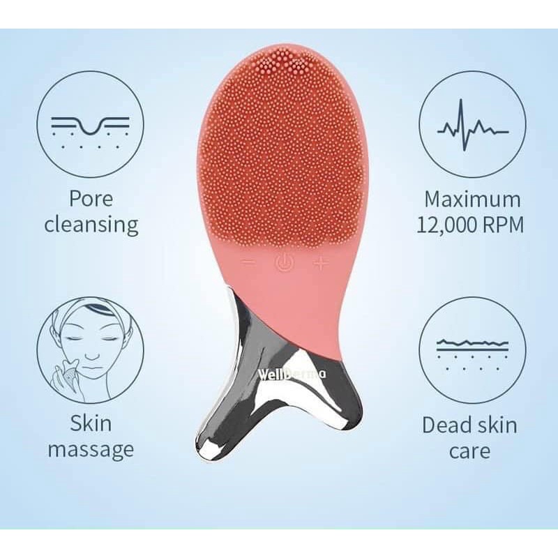 Máy rửa mặt cá wellderma hàn quốc phiên bản mới
