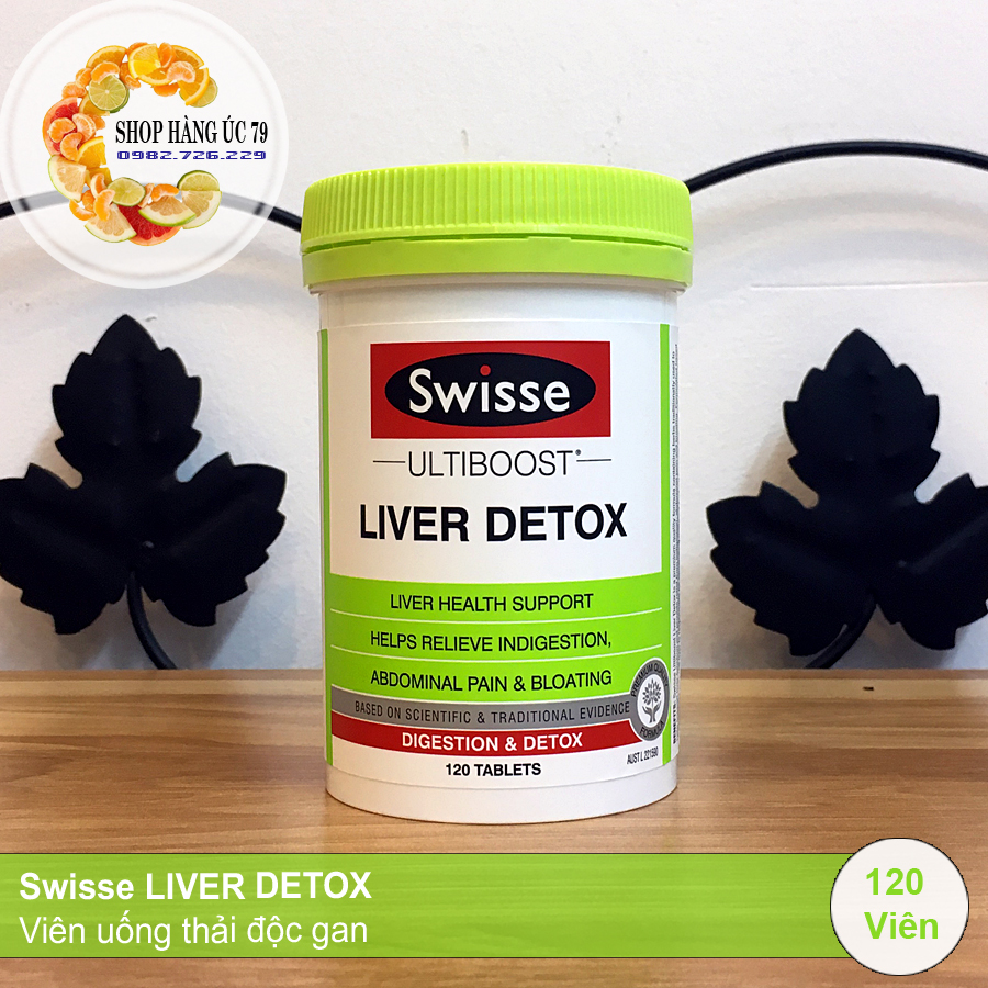 Swisse LIVER DETOX - Viên uống thải độc gan