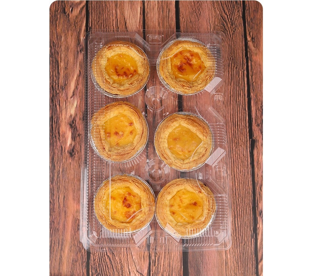 Hộp đựng bánh tart 6 bánh (10 cái)