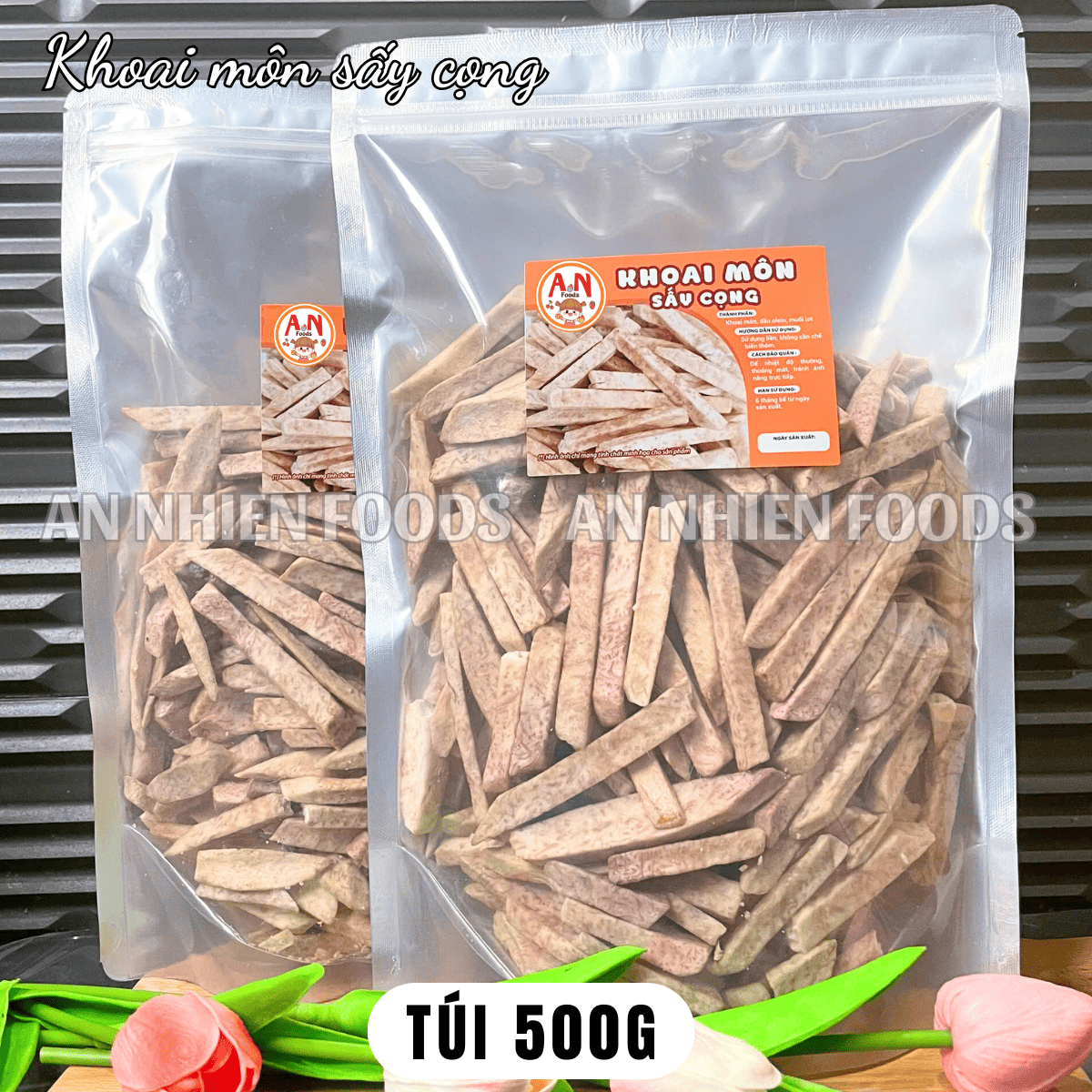 Khoai môn sấy cọng giòn (có video) {Khối lượng tịnh, không tính bao bì}