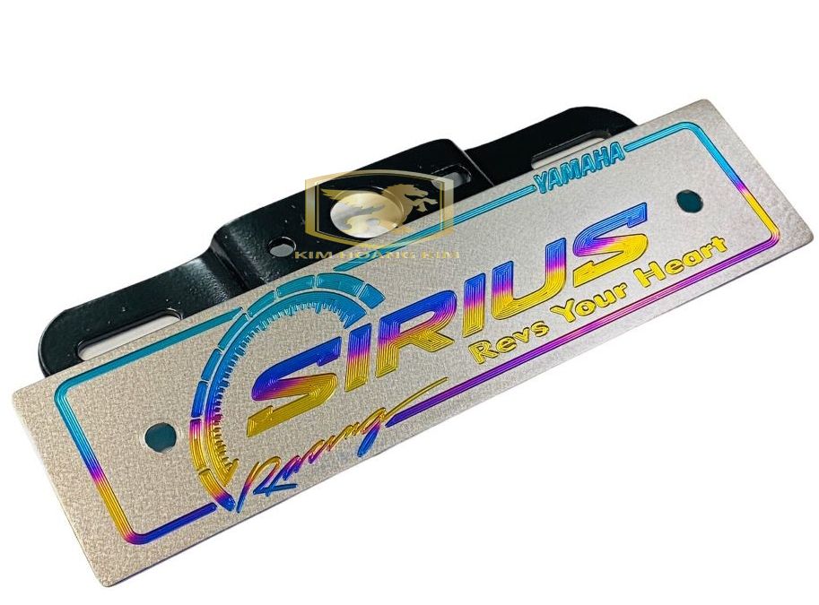 Bảng tên TiTanium điện phân gắn Sirius + 2 ốc Proti (100% Titan)