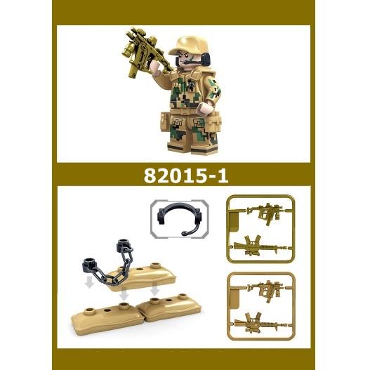 [HCM]Combo 8 bộ lắp ráp lego lính biệt đội Sói Lửa 82015