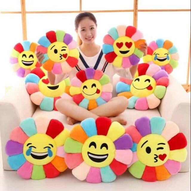 Gối vải bông hình hoa mặt trời 36cm