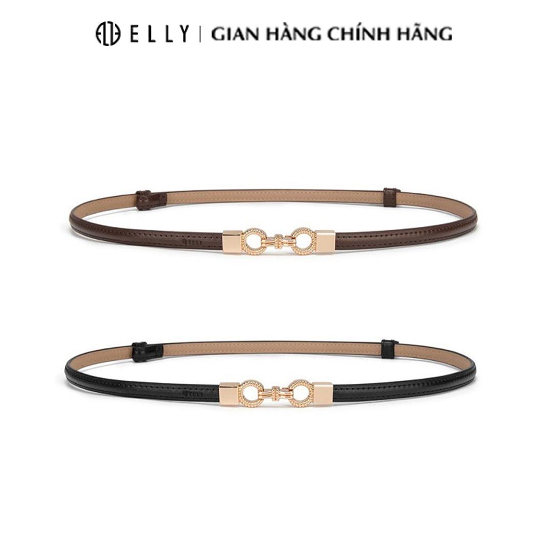 [Brand Day] Dây thắt lưng nữ cao cấp da thật ELLY – ED71