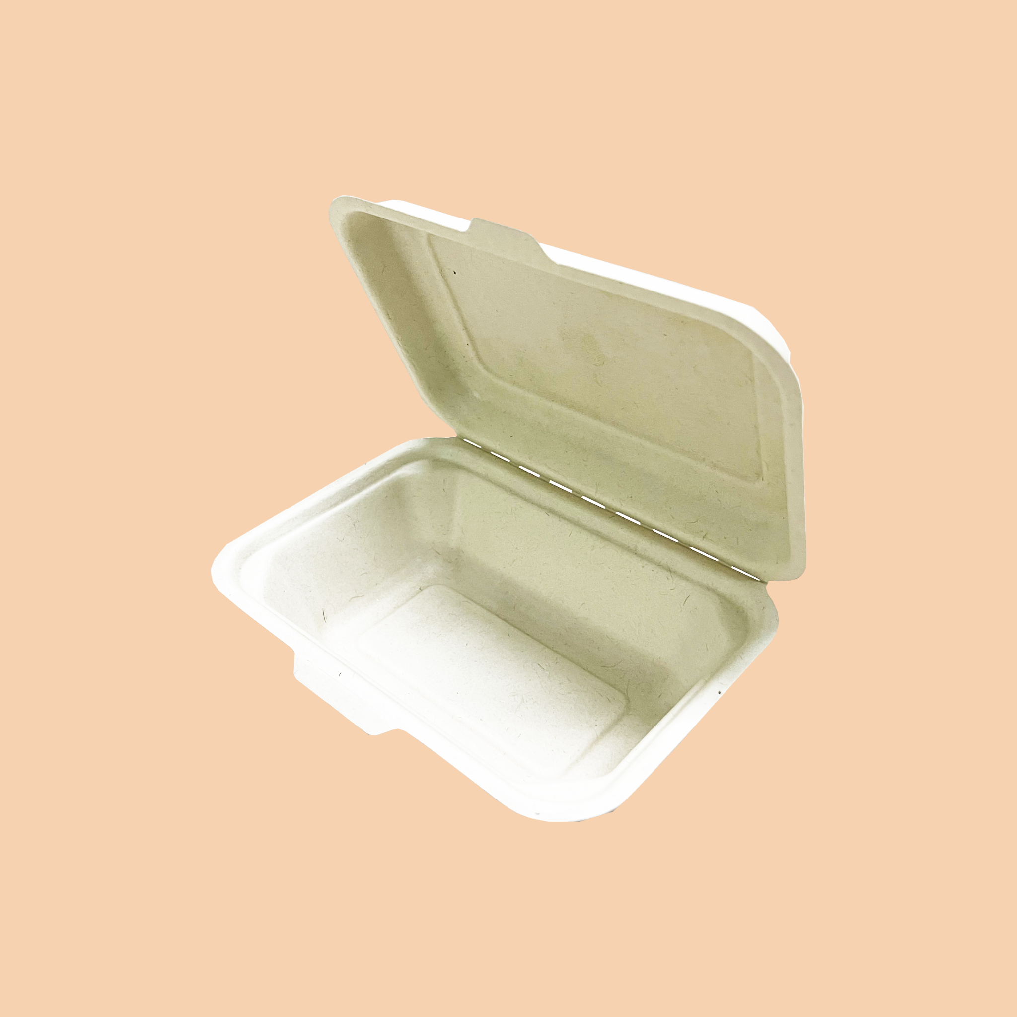 Hộp bã mía 1 ngăn 600ml (Lốc 50 cái)