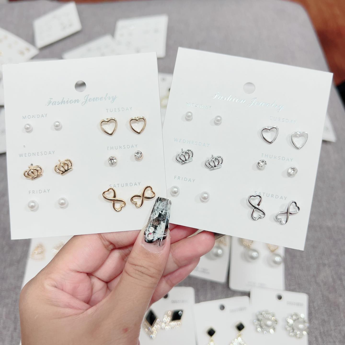 Set 6 Đôi Bông Tai Xinh Xắn Dễ Thương_Phụ Kiện Xinh 79