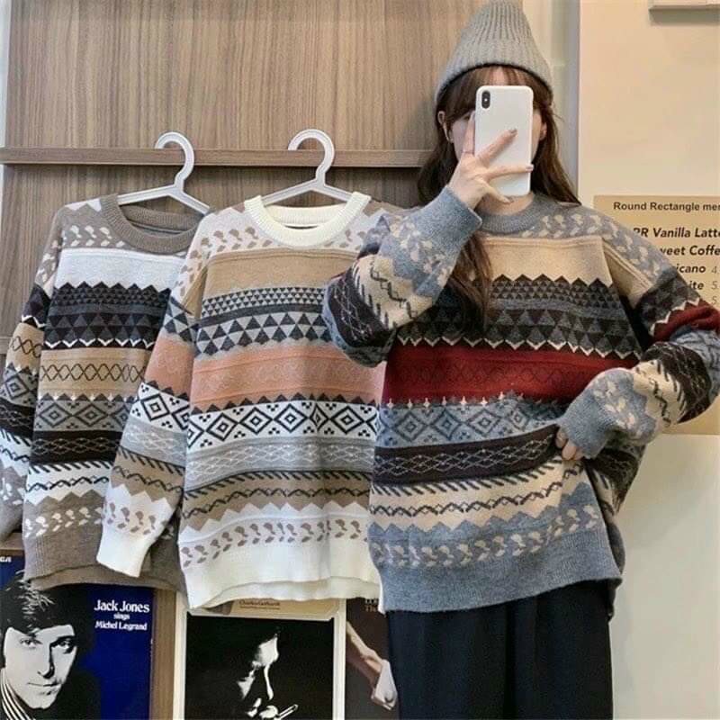 Áo len thổ cẩm hàng QC hot