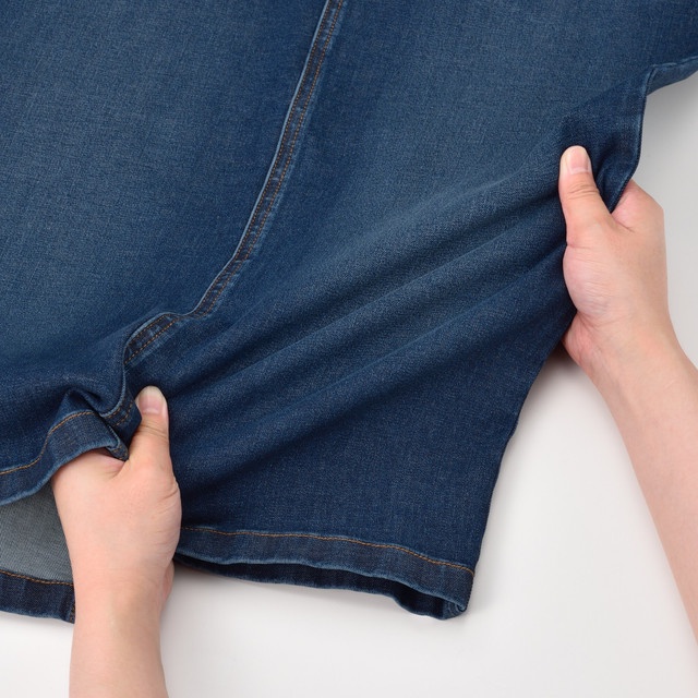 Muji Váy Denim Co Giãn 4 Chiều
