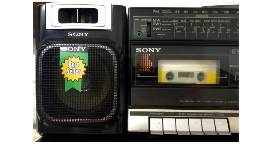 Máy hát RAdio Cassette hiệu SONY 1000S