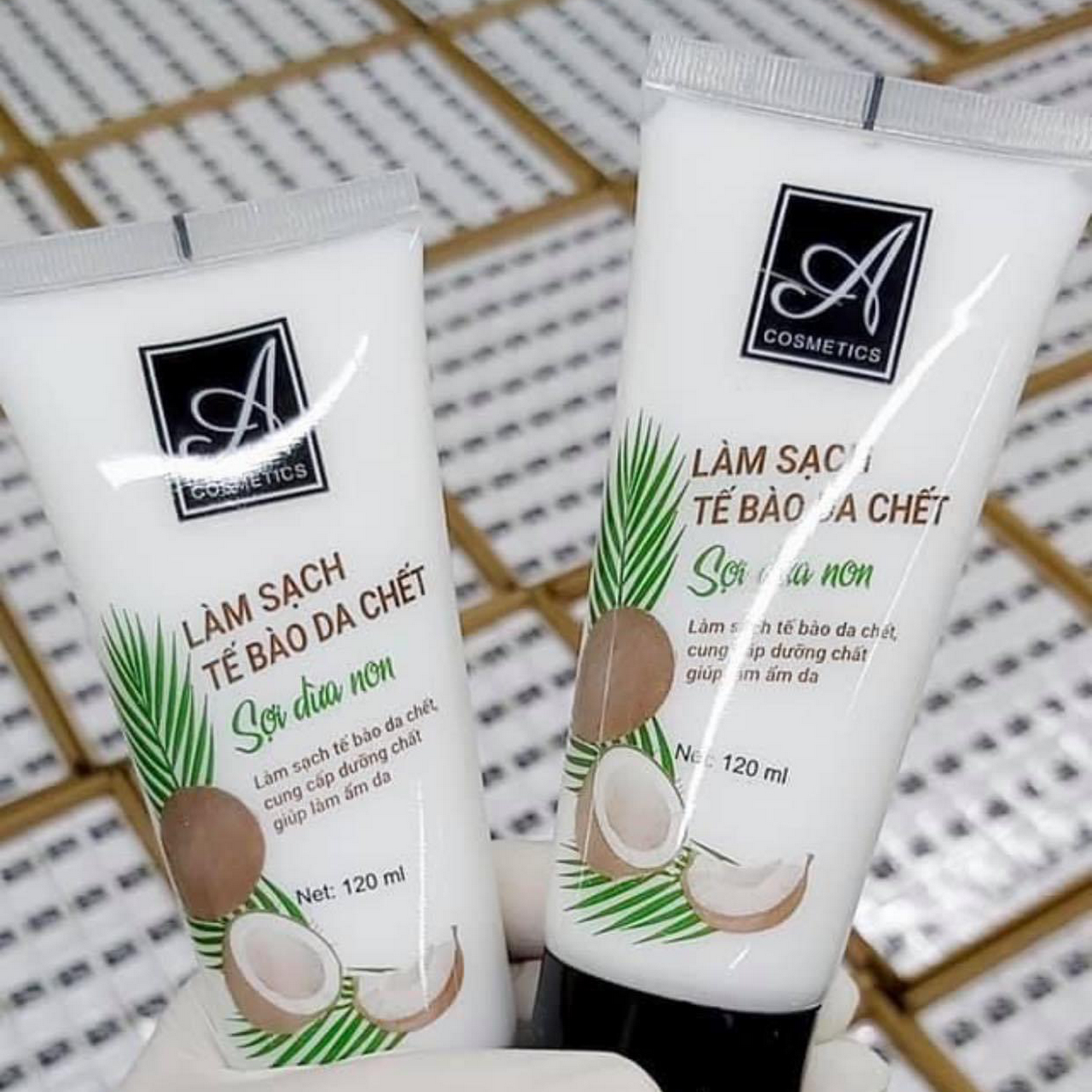 Tẩy Da Chết Sợi Dừa Non 120ml A Cosmetics