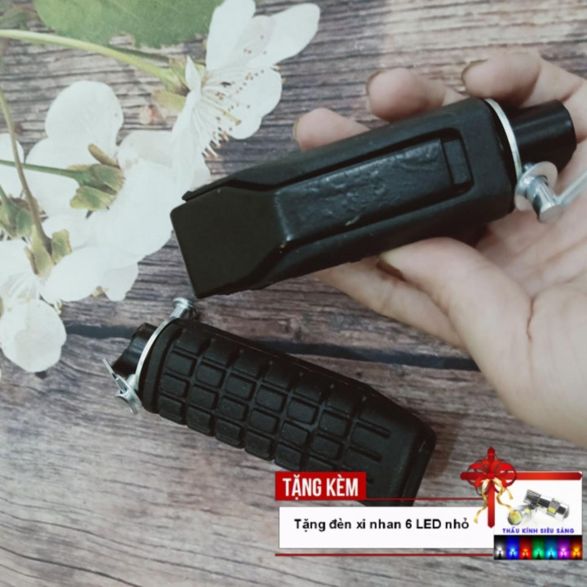 [Ô RẺ THẾ NÀY - TẶNG ĐÈN XI NHAN AUDI 6 LED] Gác chân xe máy AIRBLADE chất liệu cao su siêu bền đẹp OX393