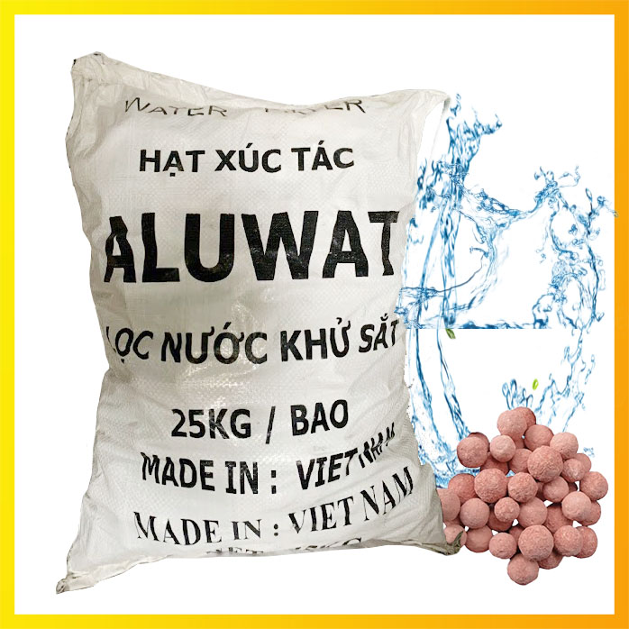 25kg hạt xúc tác aluwat - khử kim loại nặng, sắt, asen, nâng ph