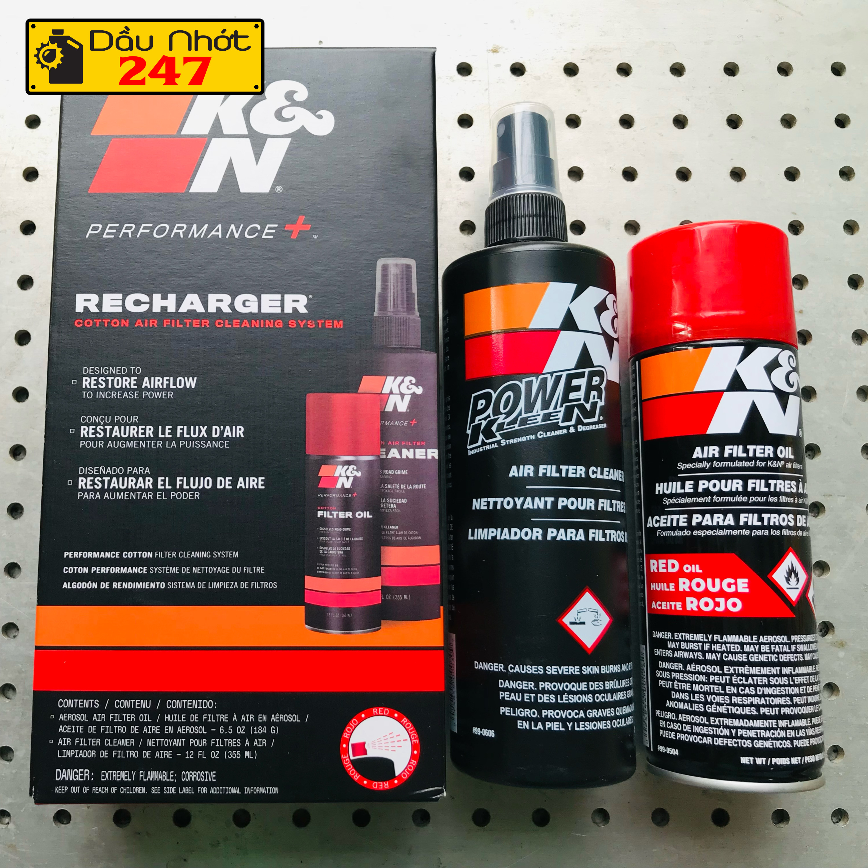 Bộ vệ sinh lọc gió KN K&N Air Filter Cleaning Kit