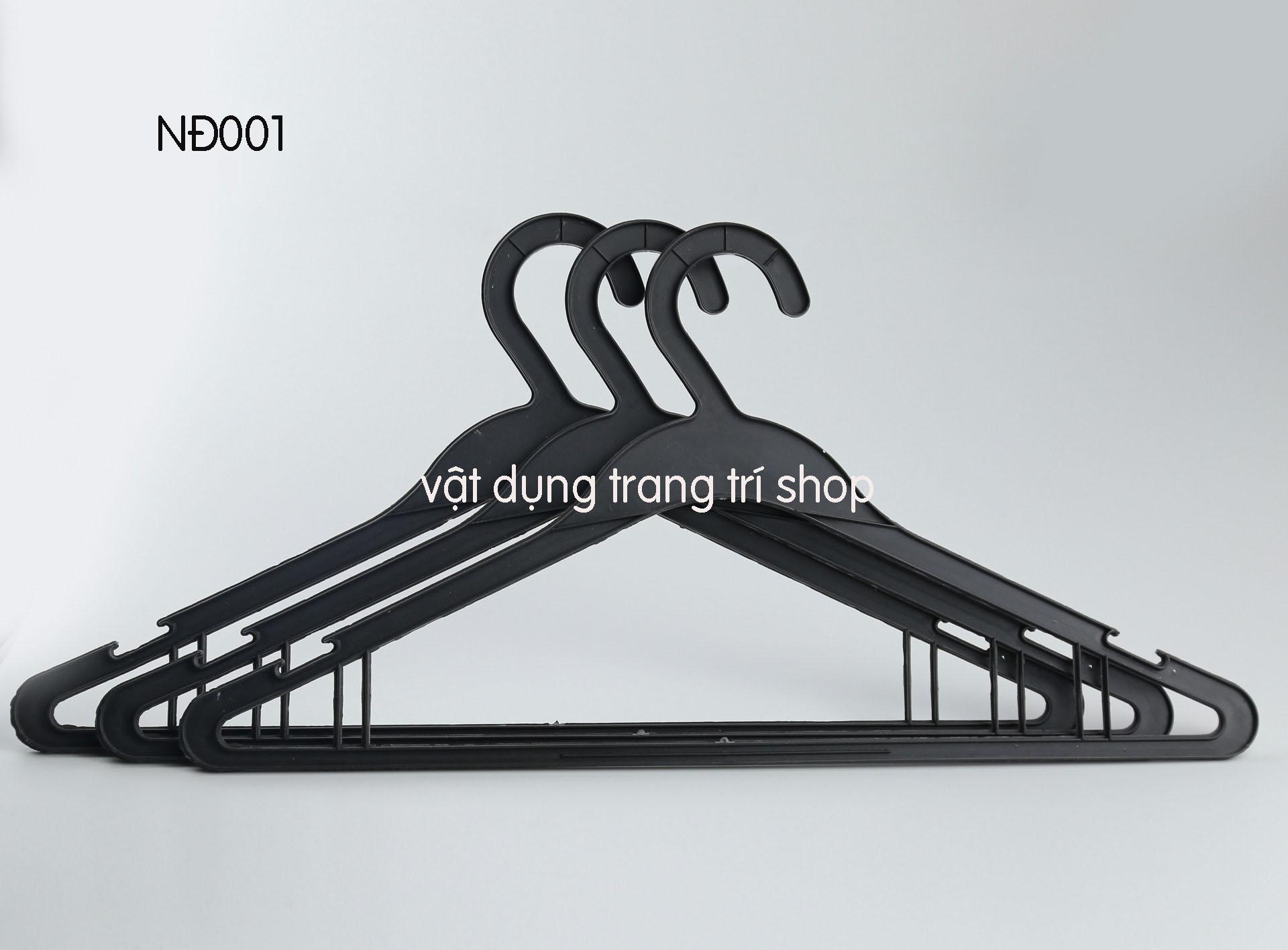 Móc nhựa đen chất nhựa PVC 41cm ( bộ 20 móc )