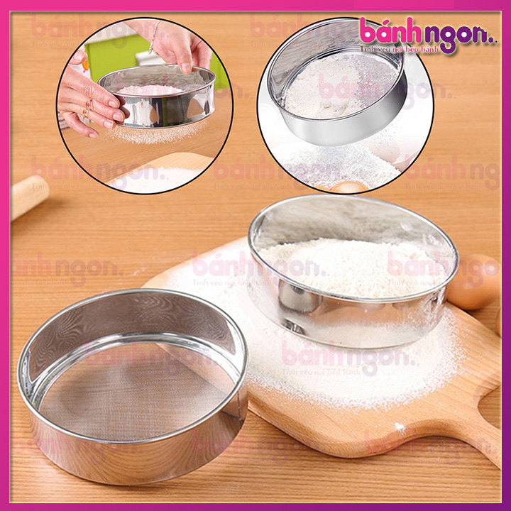 Rây Bột/Dụng Cụ Lọc Bột Cầm Tay bằng Inox 15cm