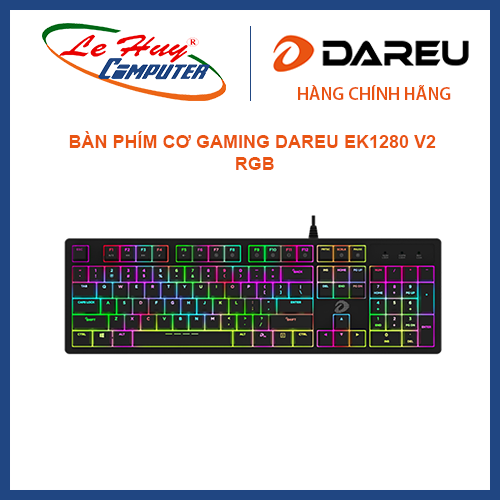 Bàn phím cơ gaming dareu ek1280 v2 rgb