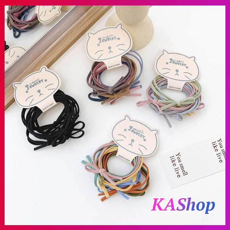 [HCM]Combo dây cột tóc nữ dễ thương style Hàn - Chun buộc tóc nữ - KAShop